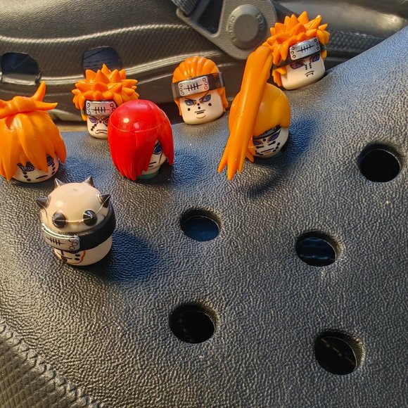 Custom Naruto Akatsuki Meme Clog Shoes- DIY modification based on Crocs